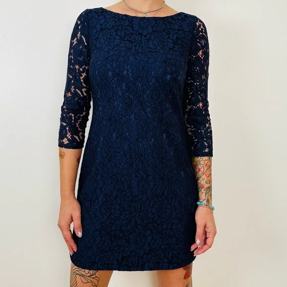 Navy Mother Of The Bride Dress Vince Camuto Dresses Vince Camuto Navy Lace  Dress Mini 34